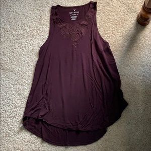 Soft and sexy American eagle embroidered tank